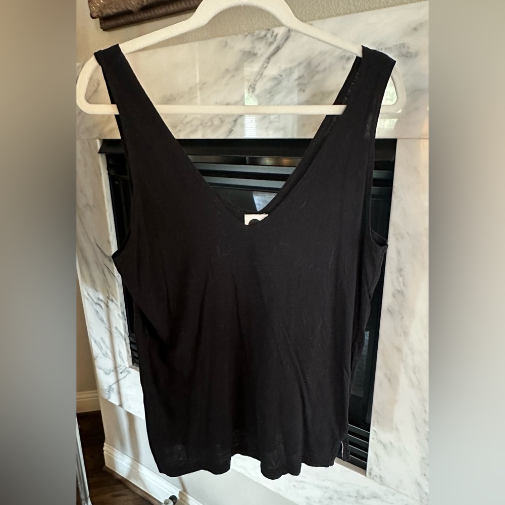 Bassike Black Tanktop